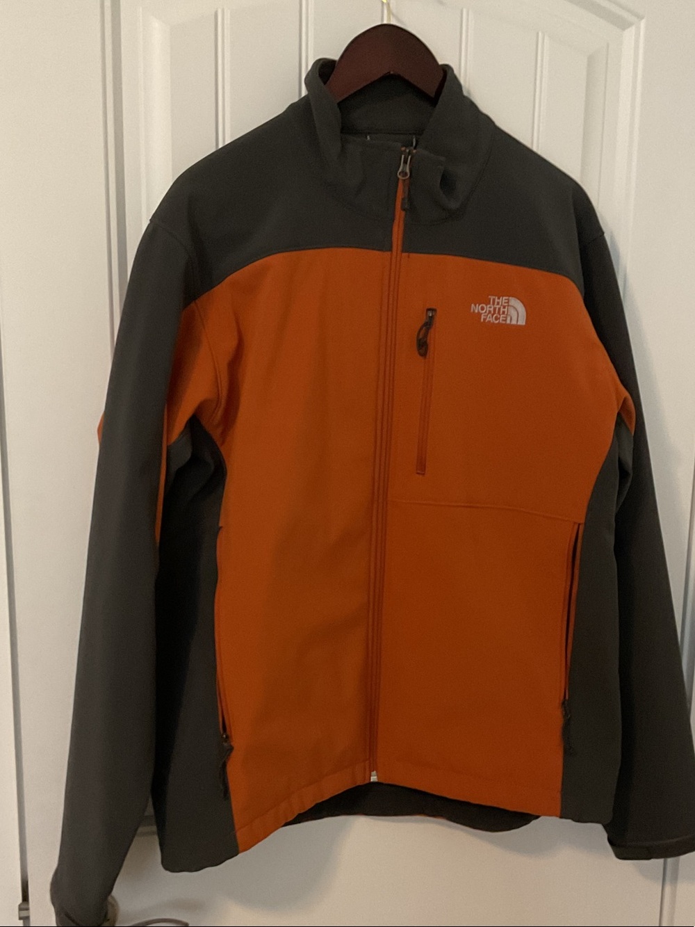 The North Face Orange and Gray Men's Performance Jacket
